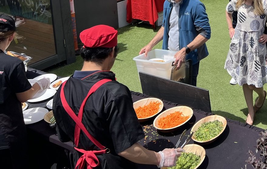 Flying Woks professional catering staff at a Melbourne corporate event