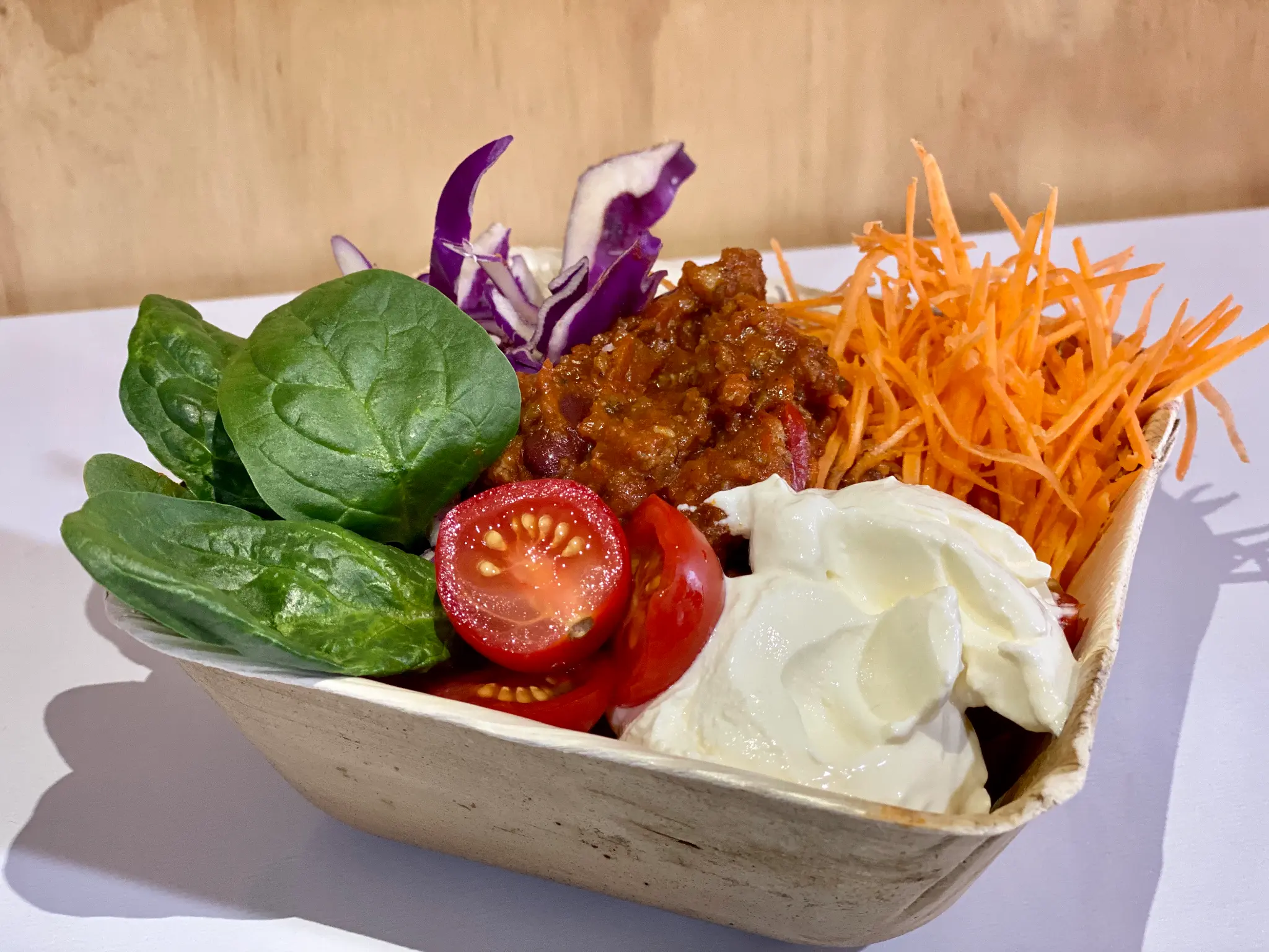 Flying Woks Beef Chilli Con Carne Buddha Bowl - corporate catering Melbourne