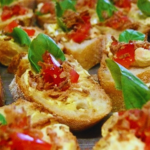 Flying Woks canape catering Melbourne - Thai bruschetta