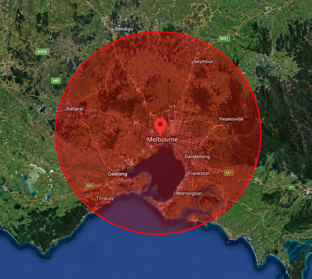 Flying Woks live event catering service area across Melbourne and regional Victoria