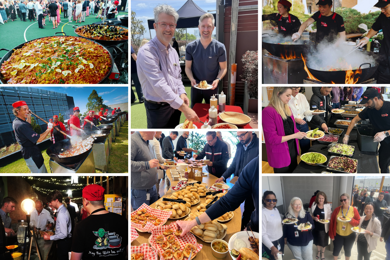 flying woks corporate catering melbourne